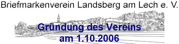 Grndung des Vereins
am 1.10.2006