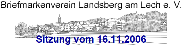 Sitzung vom 16.11.2006